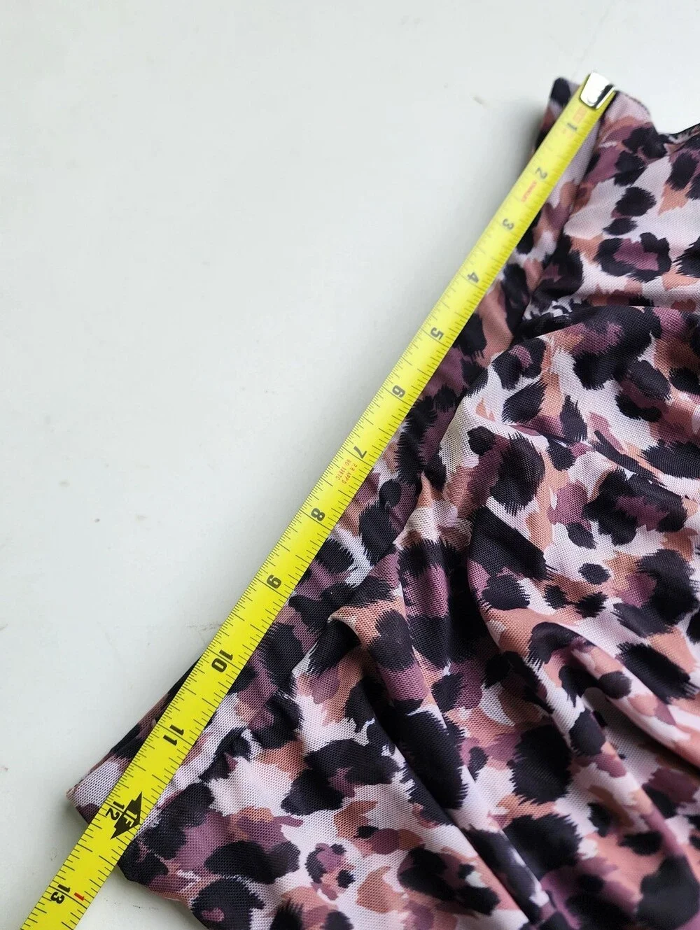 Swimsuit Skirt Mesh Cover Up Side Girls Brown Leopard Animal Print Youth 14